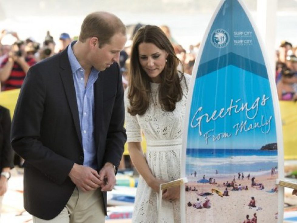 William et Catherine à Manly Beach