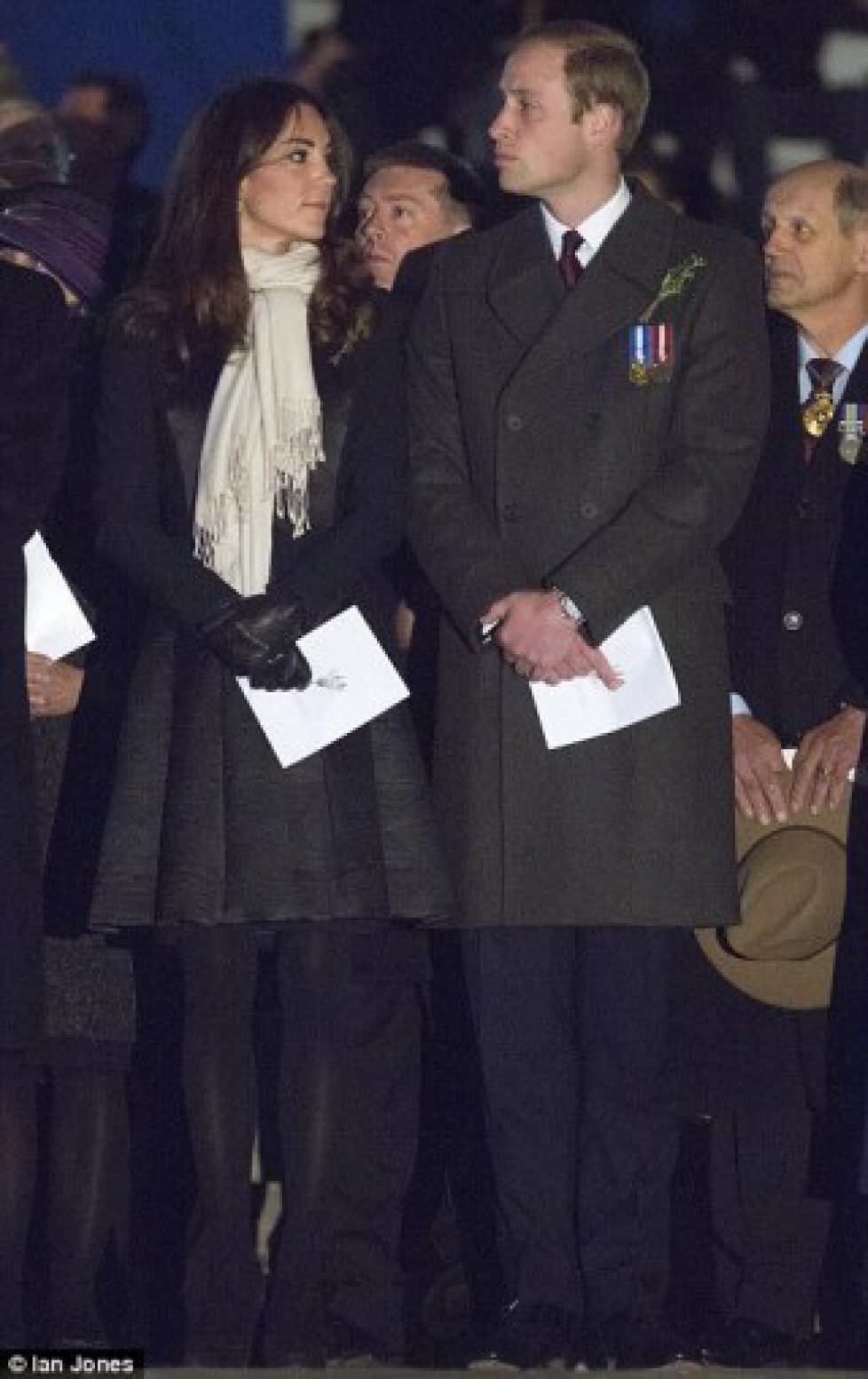 Le duc et la duchesse de Cambridge à la veillée de l’Anzac Day