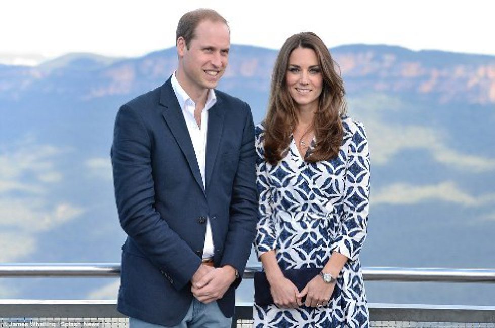 William et Catherine dans la région des Blue Mountains