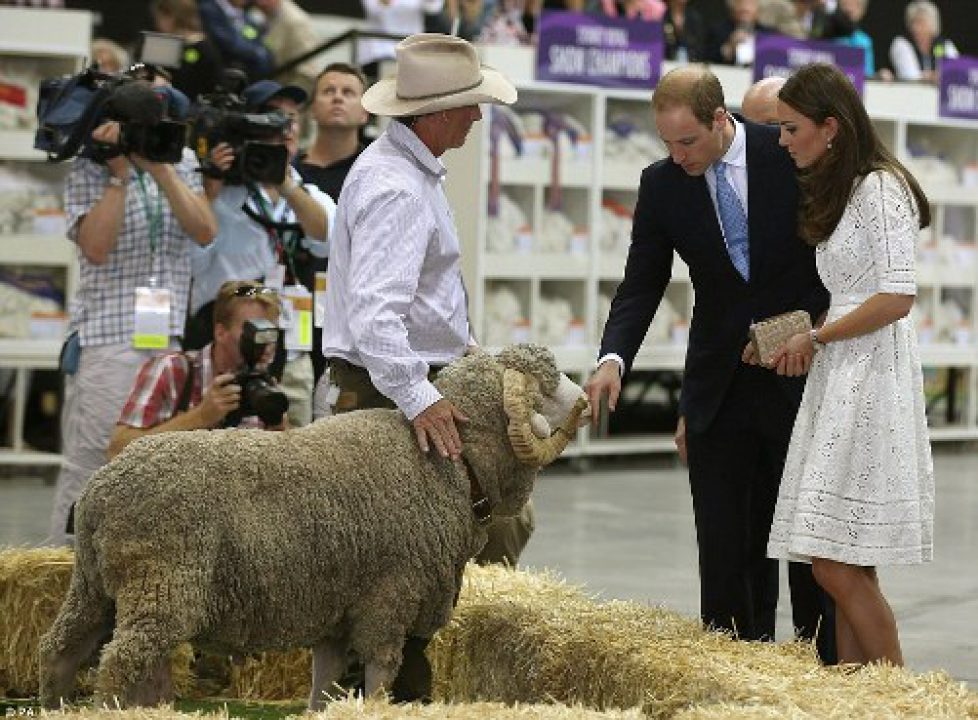 William et Catherine à la foire agricole de Sydney