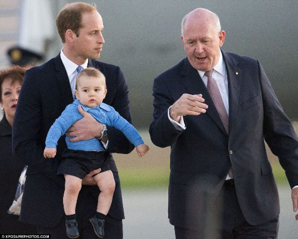 William, Catherine et George à Canberra