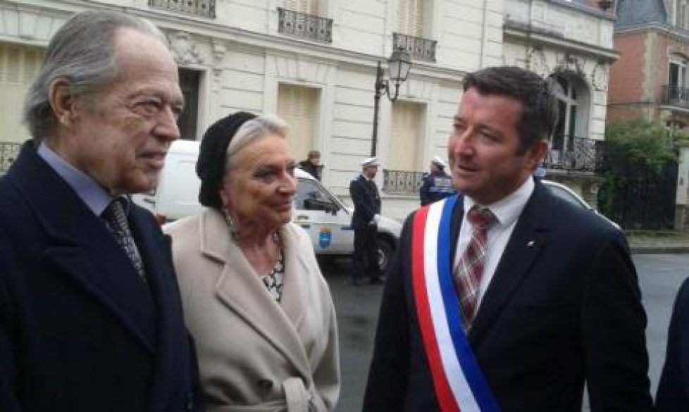 Le comte et la comtesse de Paris à Poissy