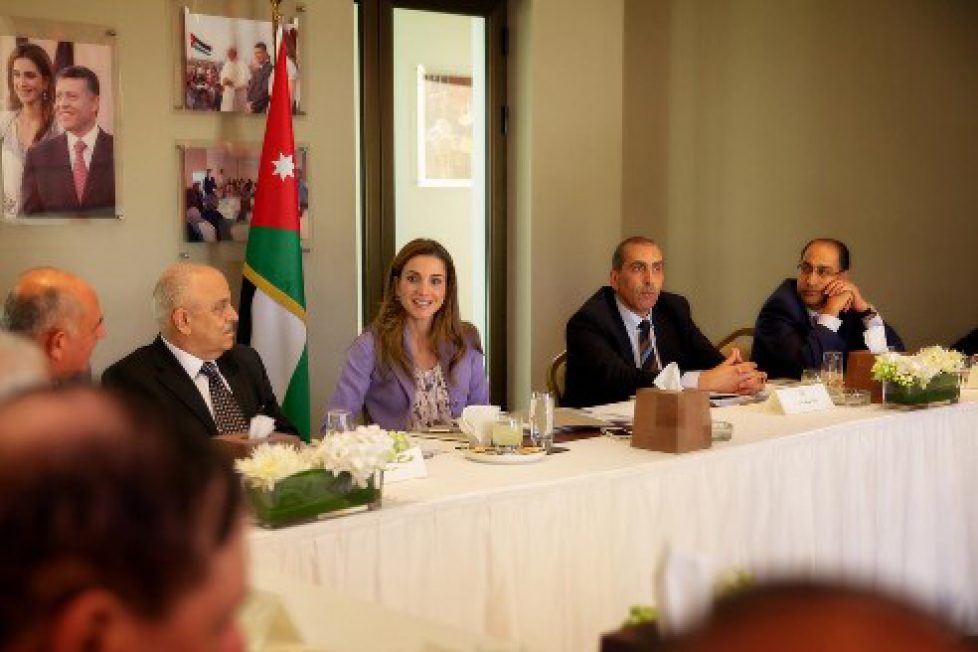Rania de Jordanie à la réunion du National Council for family affairs