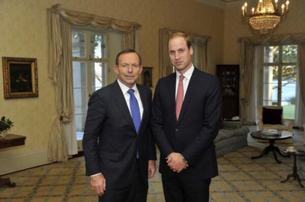 Le prince William rencontre le premier ministre australien