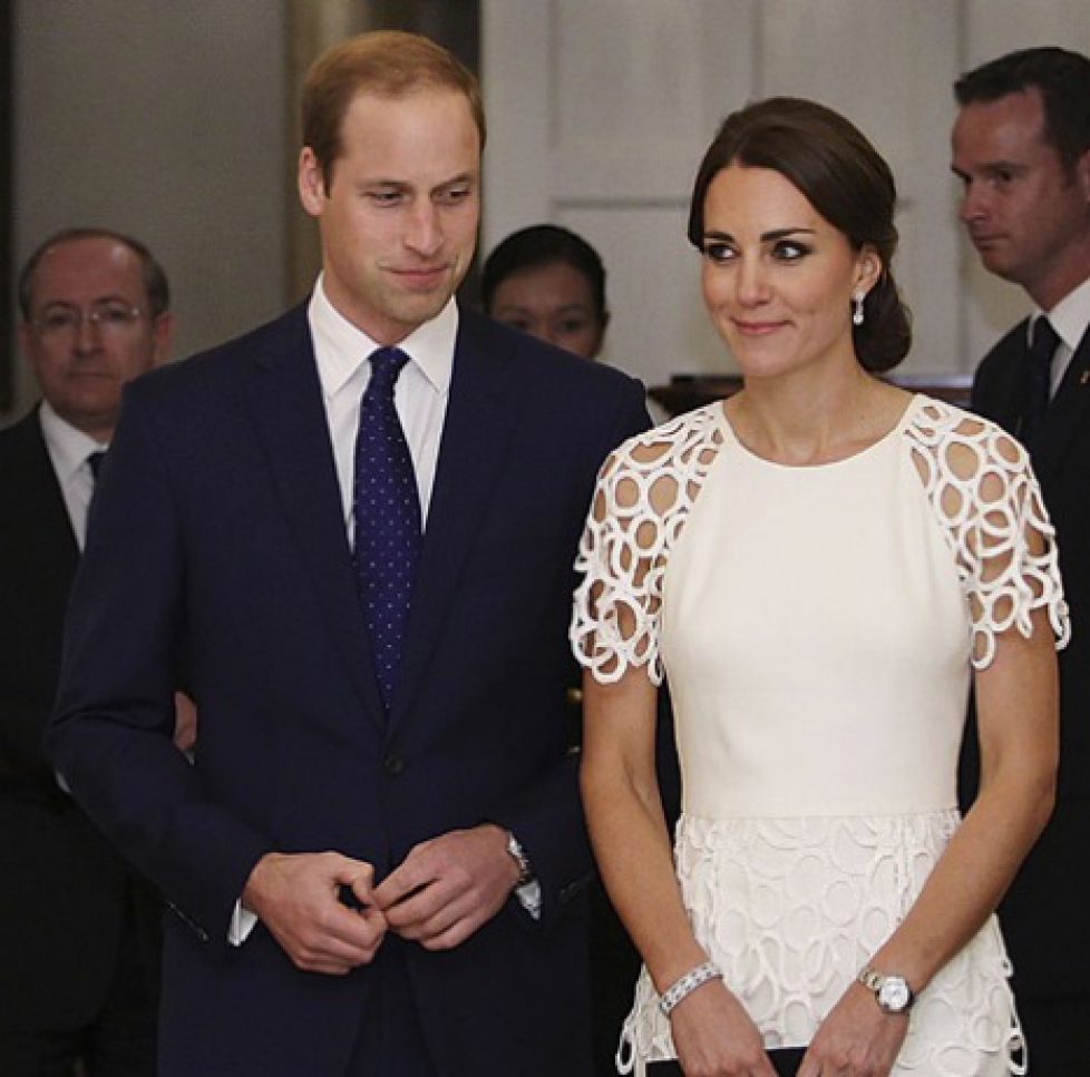 William et Catherine à une réception à Canberra