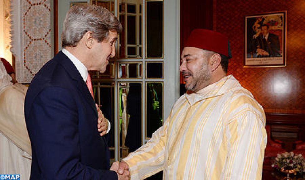 Le roi du Maroc reçoit John Kerry