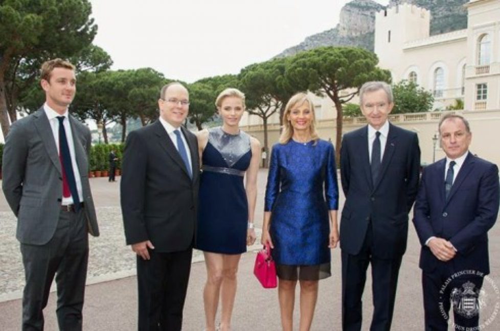 Albert et Charlène de Monaco au défilé Louis Vuitton