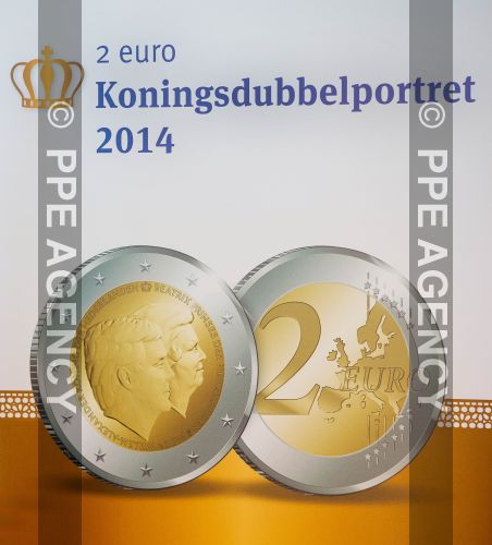 2 euro Pays-Bas 2014 Willem et Princesse Beatrix 