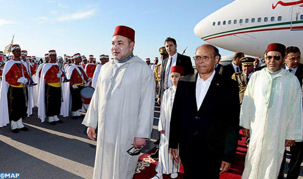 Le roi du Maroc en visite en Tunisie