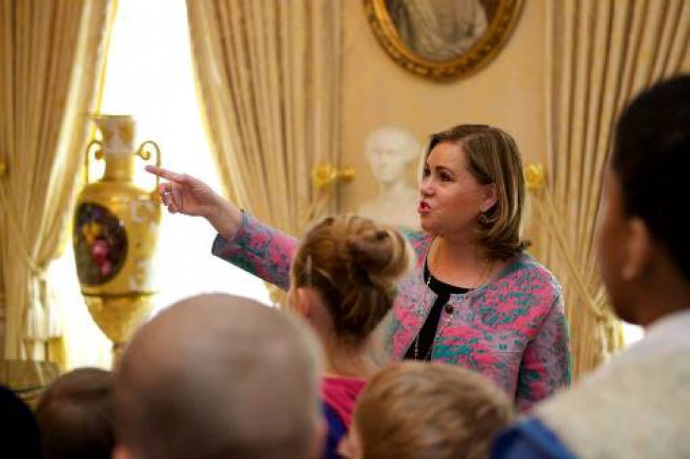 Maria Teresa de Luxembourg accueille de jeunes invités au palais