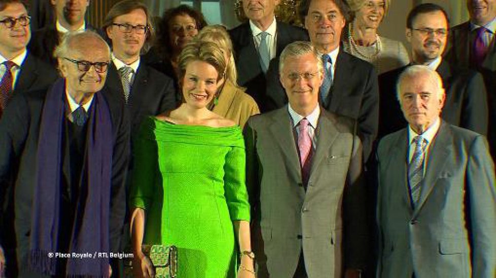 Les souverains belges et le jury du concours reine Elisabeth