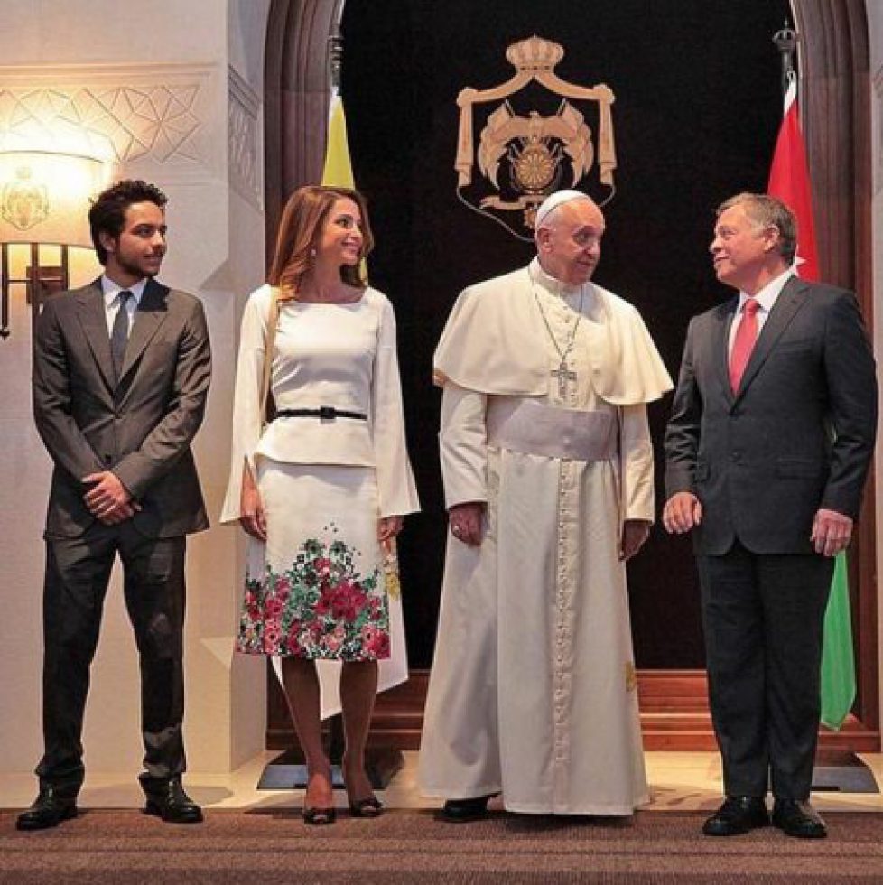 La famille royale de Jordanie reçoit le Pape François