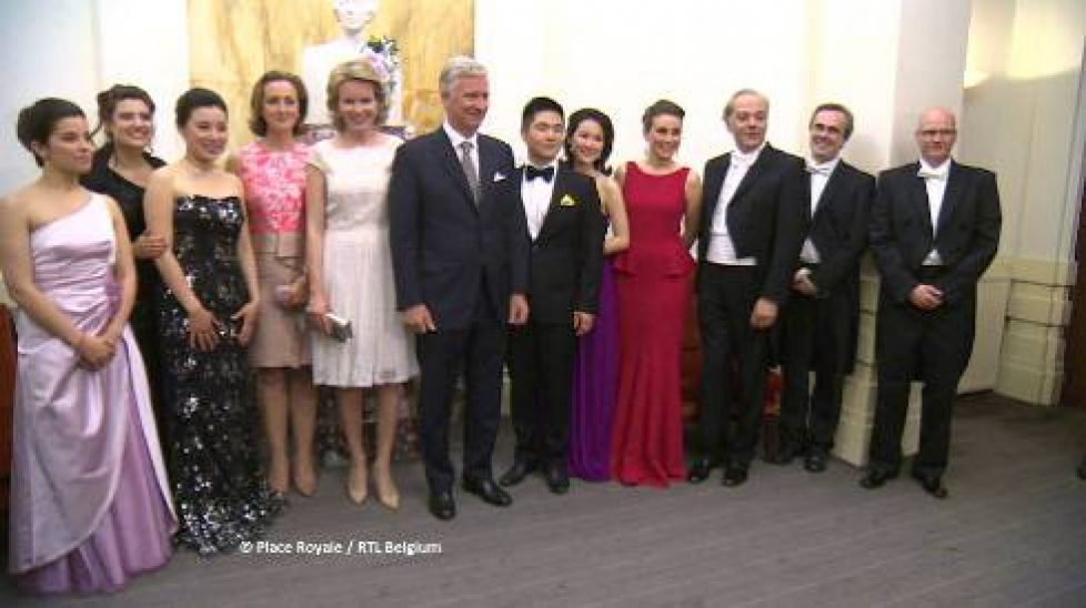 Les souverains belges et la princesse Claire au concert de clôture du concours reine Elisabeth