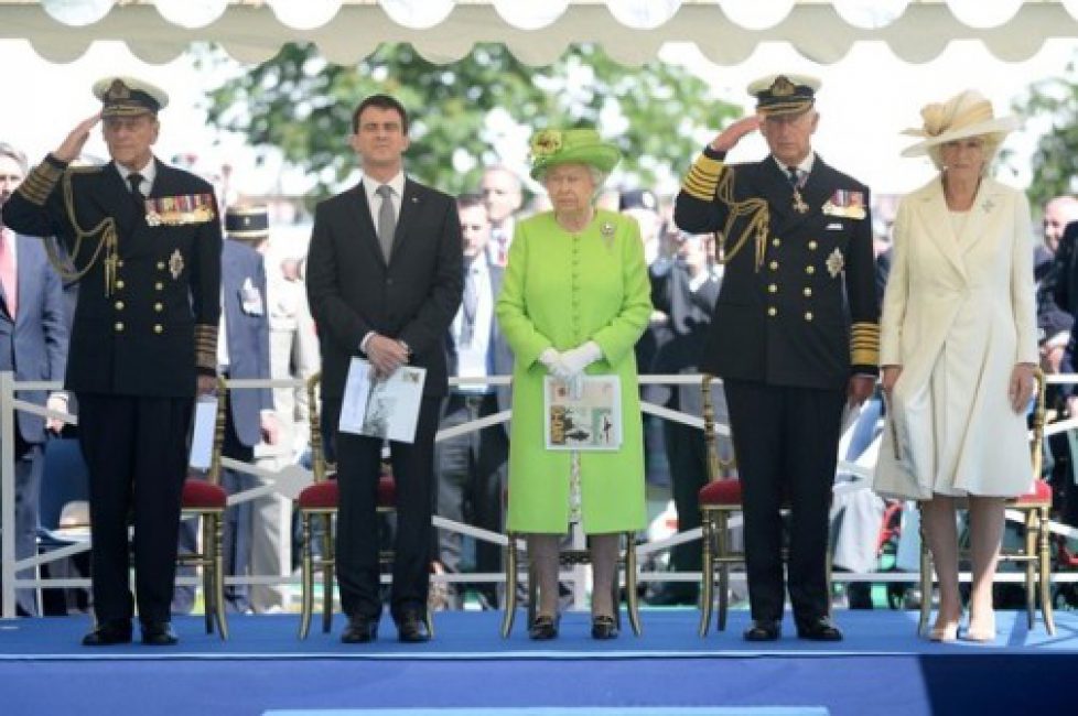 La famille royale britannique à Bayeux