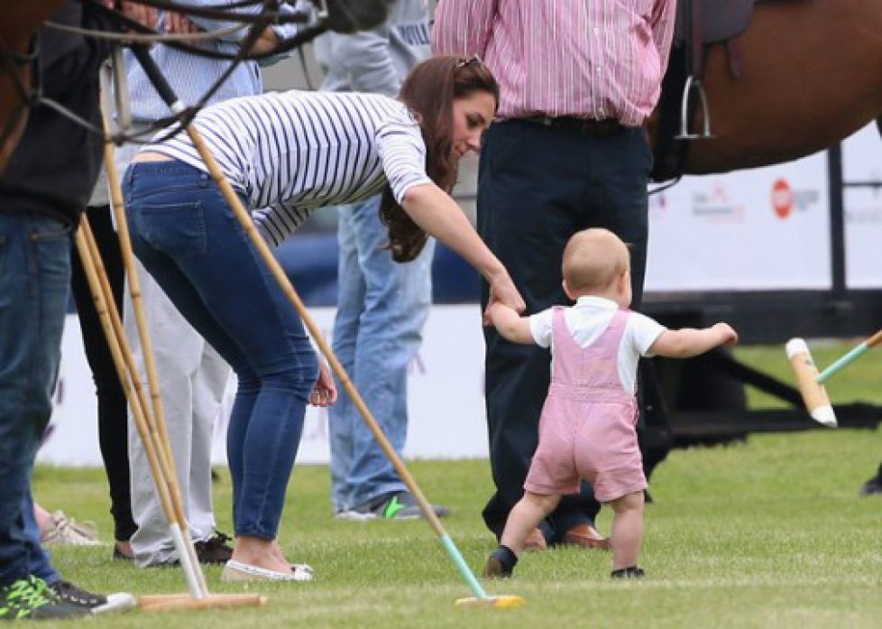 Le prince George au polo