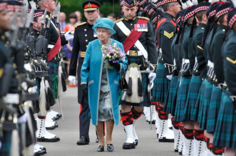 Elizabeth II à la cérémonie des clés