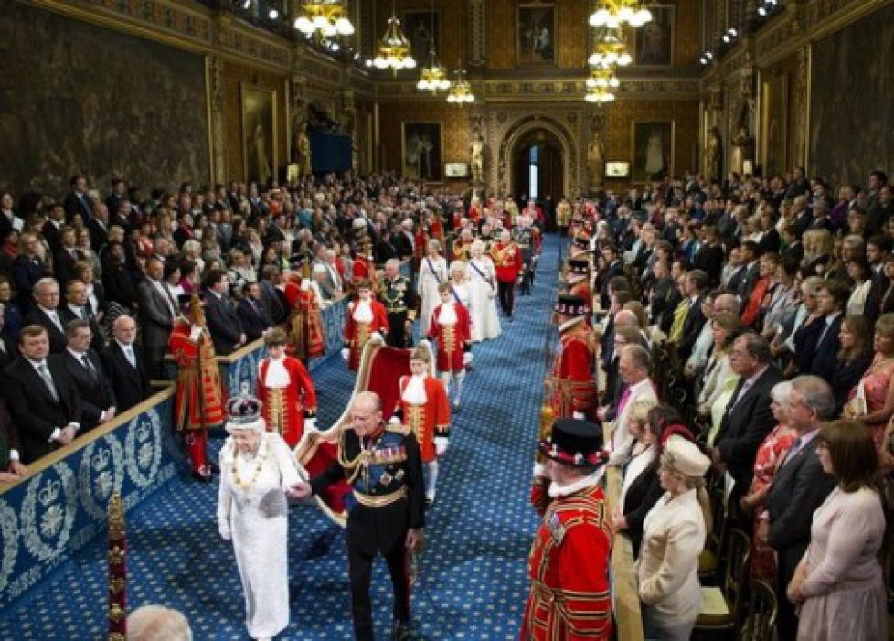 Elizabeth II à l’ouverture de le session parlementaire