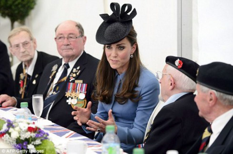 Le duc et la duchesse de Cambridge à Arromanches