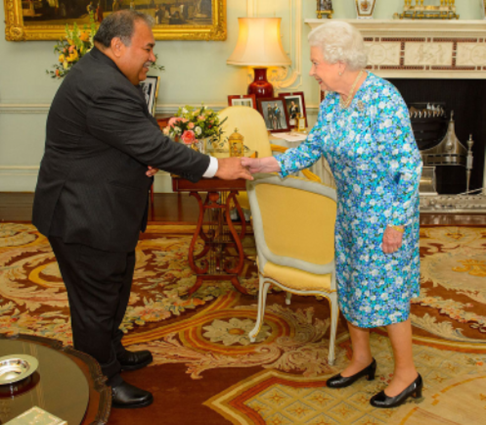 La reine Elizabeth reçoit le président de Nauru