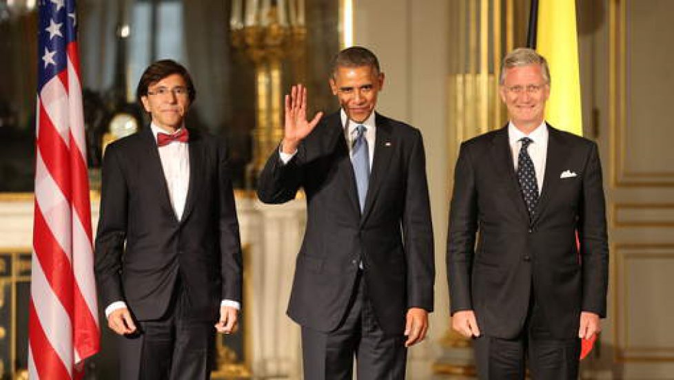 Le roi des Belges reçoit le président Obama