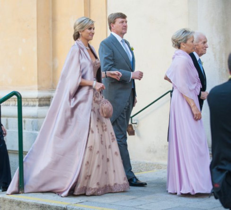 Les souverains des Pays-Bas au mariage de Juan Zorreguieta