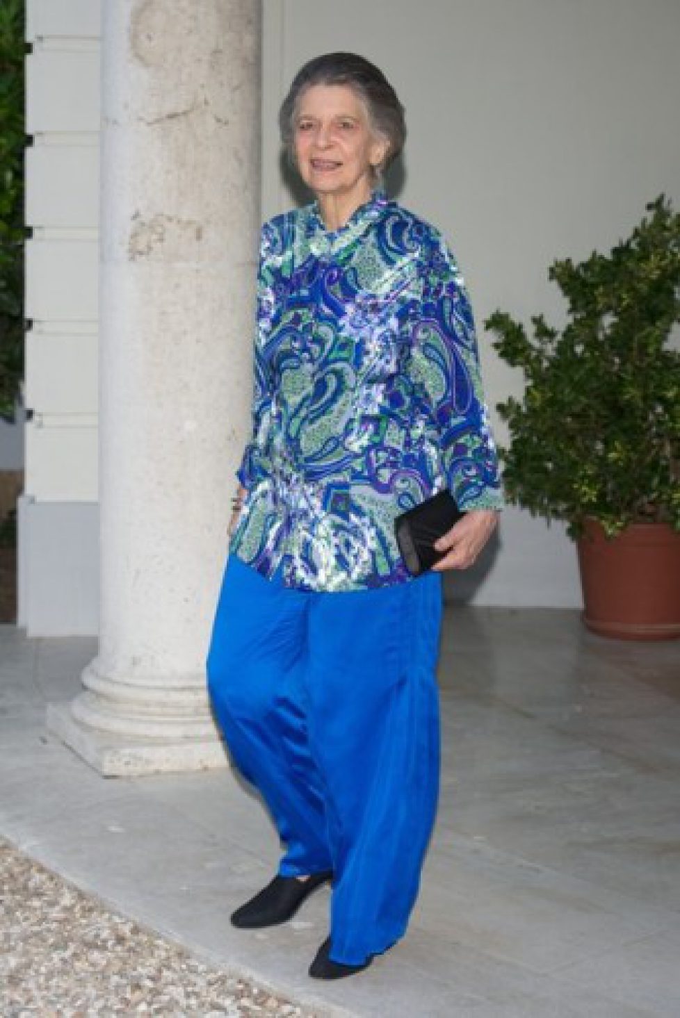 La princesse Irène de Grèce à une réception à Madrid