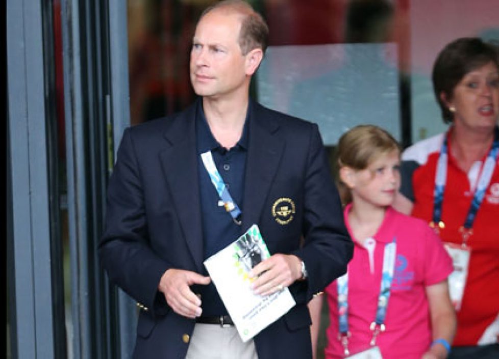 Lady Louise avec ses parents aux jeux du Commonwealth