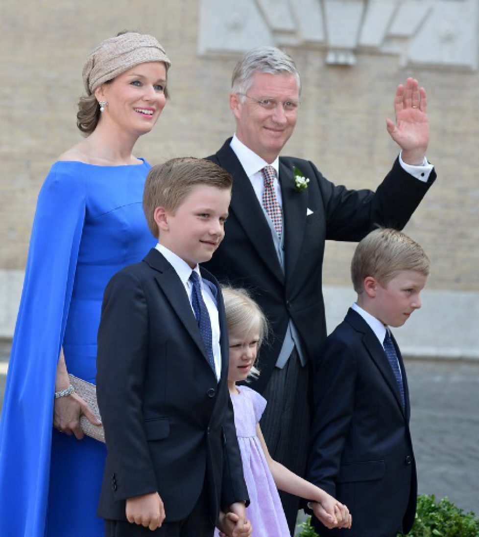 La famille royale belge au mariage du prince Amedeo