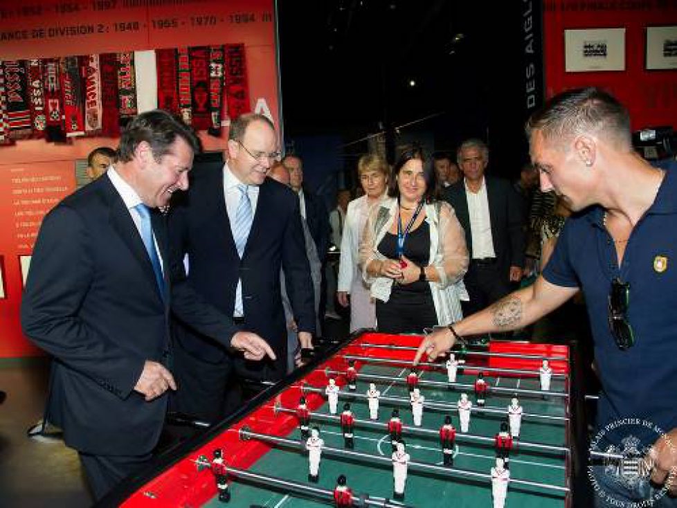 Albert de Monaco au musée des sports à Nice