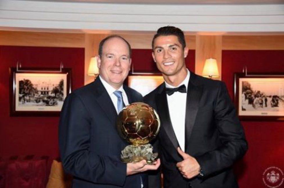 Albert de Monaco rencontre le ballon d’or 2013-2014