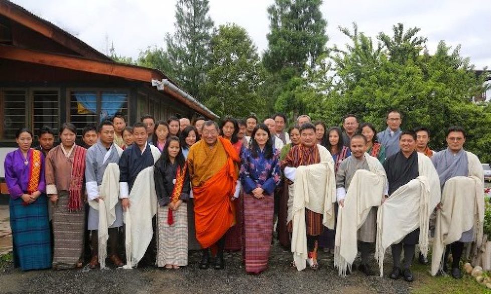 Audience de la reine du Bhoutan