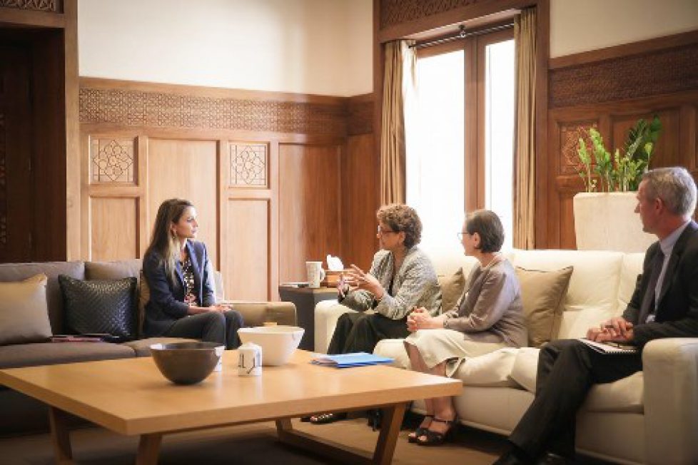 La reine de Jordanie reçoit la directrice de l’UNICEF