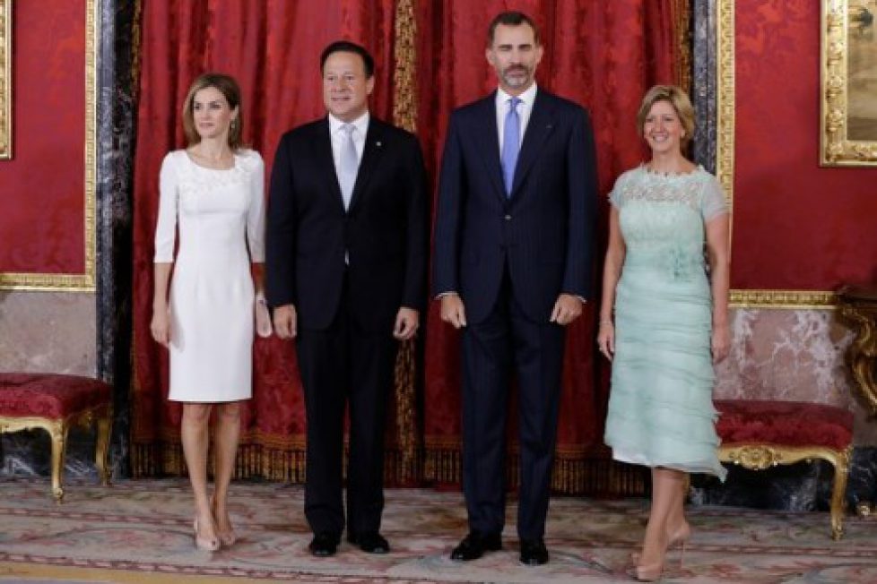Les souverains espagnols reçoivent le président de Panama