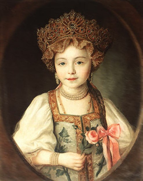 dasaAlexandra_Pavlovna_of_Russia_in_Russian_dress_by_anonim_(1790s,_Gatchina)