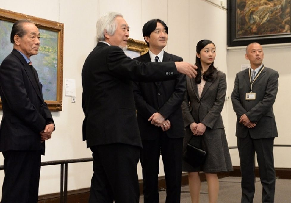 Prince Akishino and Princess Kako visit Ohara Museum of Art