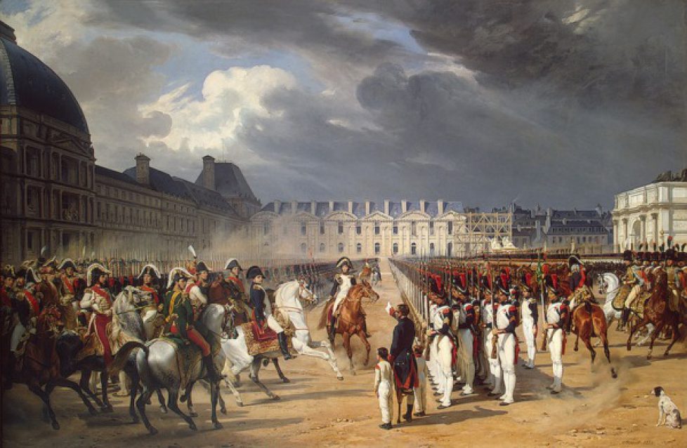 Vernet-Horace-XX-Invalid-Handing-a-Petition-to-Napoleon-at-the-Parade-in-the-Court-of-the-Tuileries-Palace-XX-1838