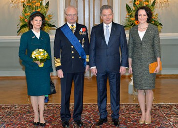 Début de la visite d’Etat des souverains suédois en Finlande