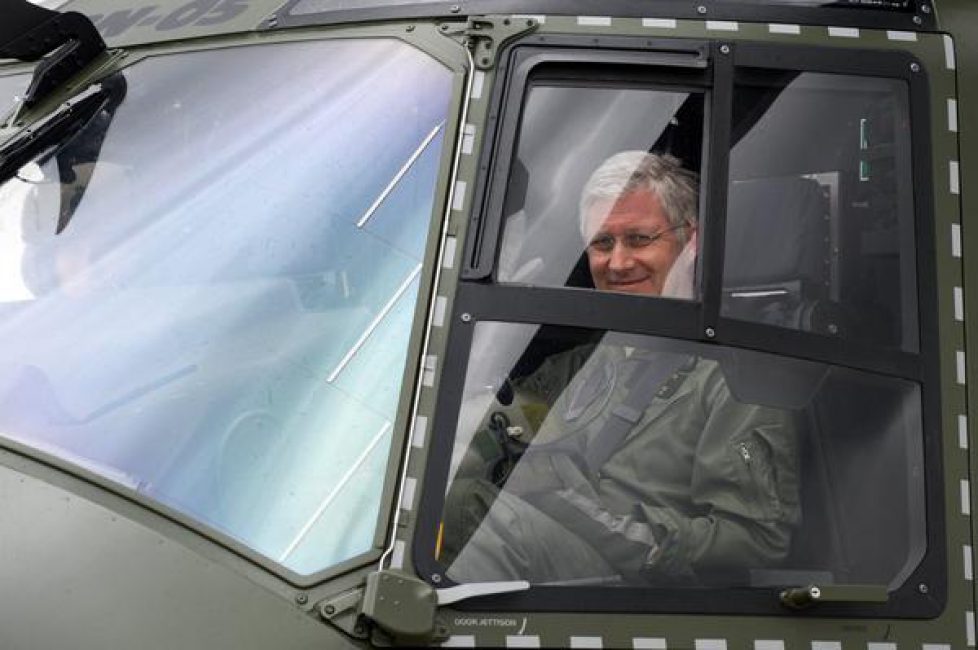 Visit of King Philippe to the 1st Wing of the Air Force