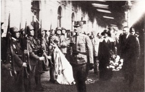 En gare de Sopron le 20 octobre 1921