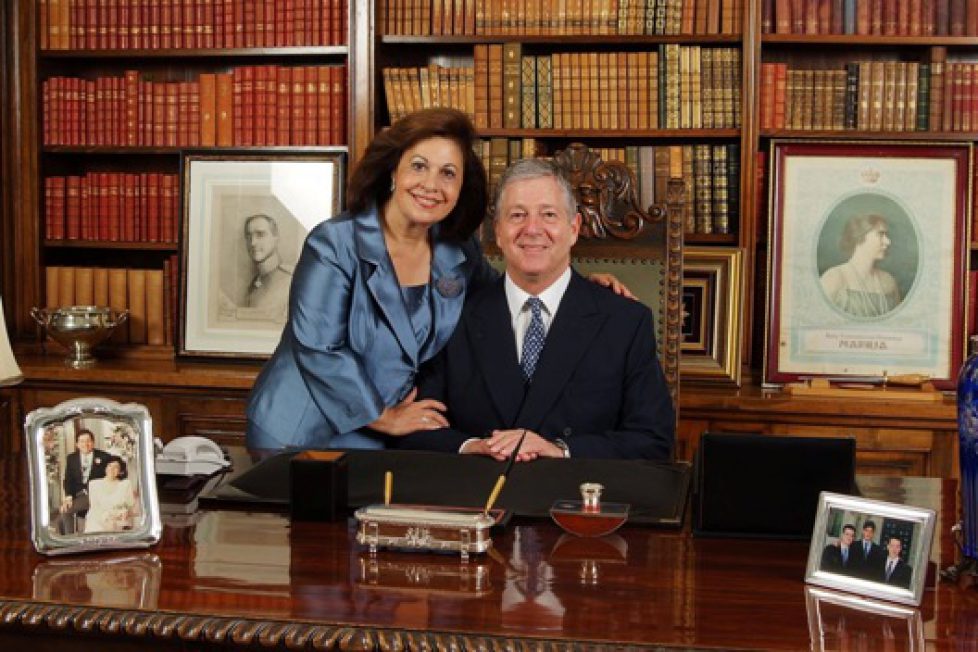 The Royal Couple in the King's office at the Royal Palace fb