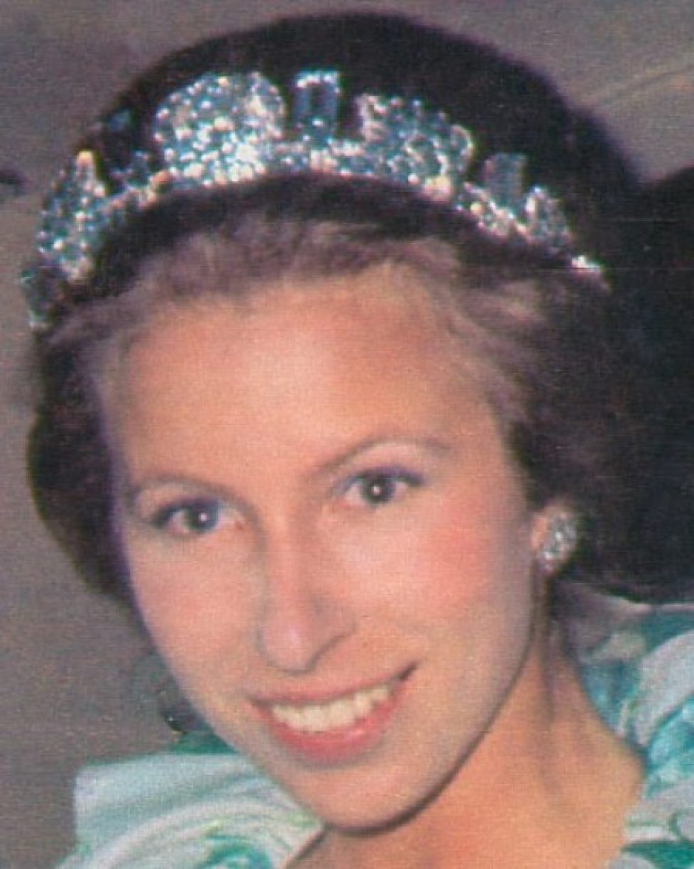 Aquamarine Pineflower Tiara () by Cartier for Queen Elizabeth, the Queen Mother now Princess Anne 3