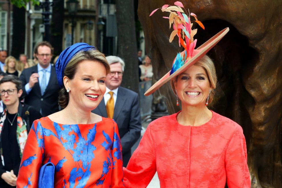 La-reine-Mathilde-de-Belgique-et-la-reine-Maxima-des-Pays-Bas-a-La-Haye-le-20-mai-2015