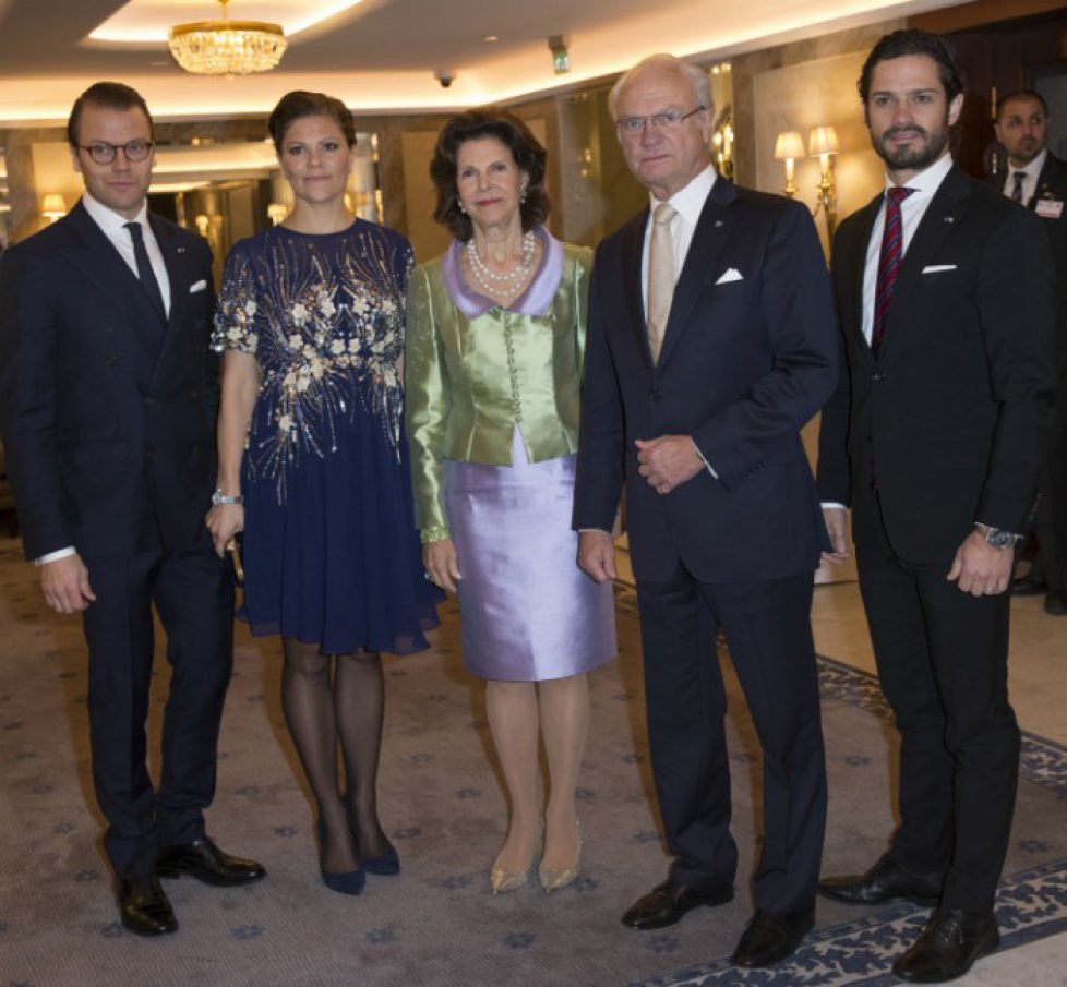 La famille royale de Suède au Grand Hôtel de Stockholm