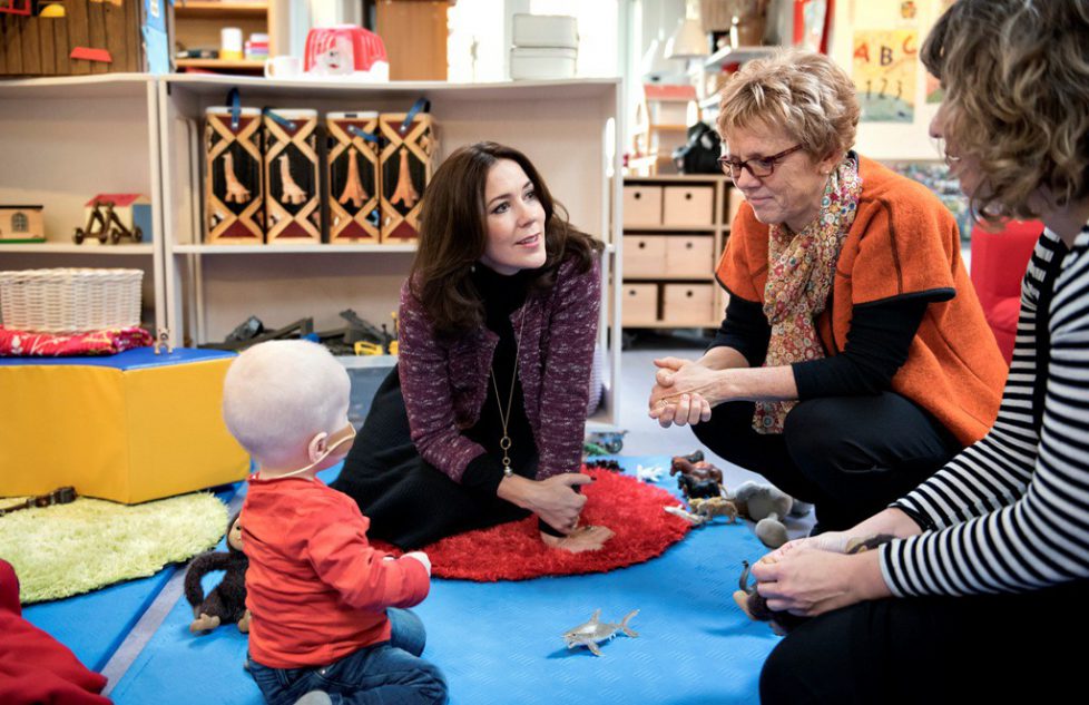 H.K.H. Kronprinsessen aflægger besøg i Børnehuset SIV Foto : Keld Navntoft