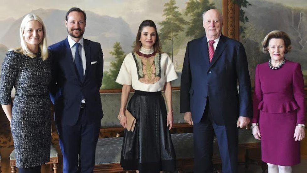Queen Rania visited royal family of Norway