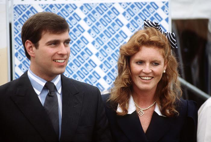 ISLE OF WIGHT, UNITED KINGDOM - JUNE 22: Sarah Ferguson With Prince Andrew Visiting The Isle Of Wight. (Photo by Tim Graham/Getty Images)
