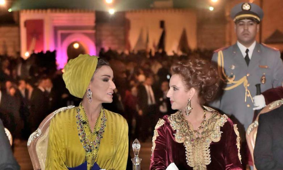 SAR-la-Princesse-Lalla-Salma-et-Cheikha-Mozah