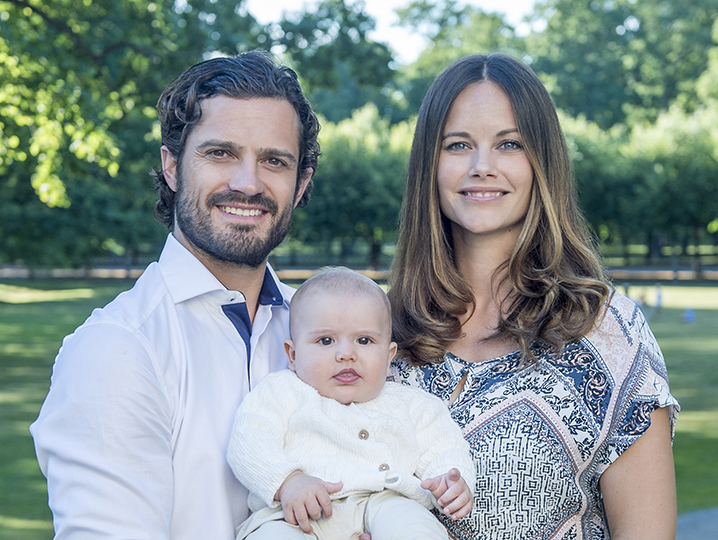 Prins Carl Philip, Prinsessan Sofia och Prins Alexander. Augusti 2016.