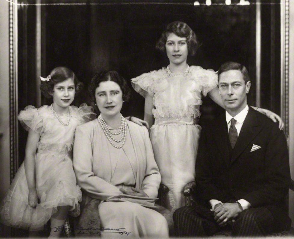 NPG x28913; Princess Margaret; Queen Elizabeth II; Queen Elizabeth, the Queen Mother; King George VI by Marcus Adams