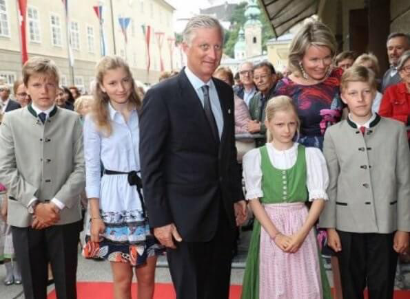 Les souverains belges en famille a Salzbourg Noblesse Royautes